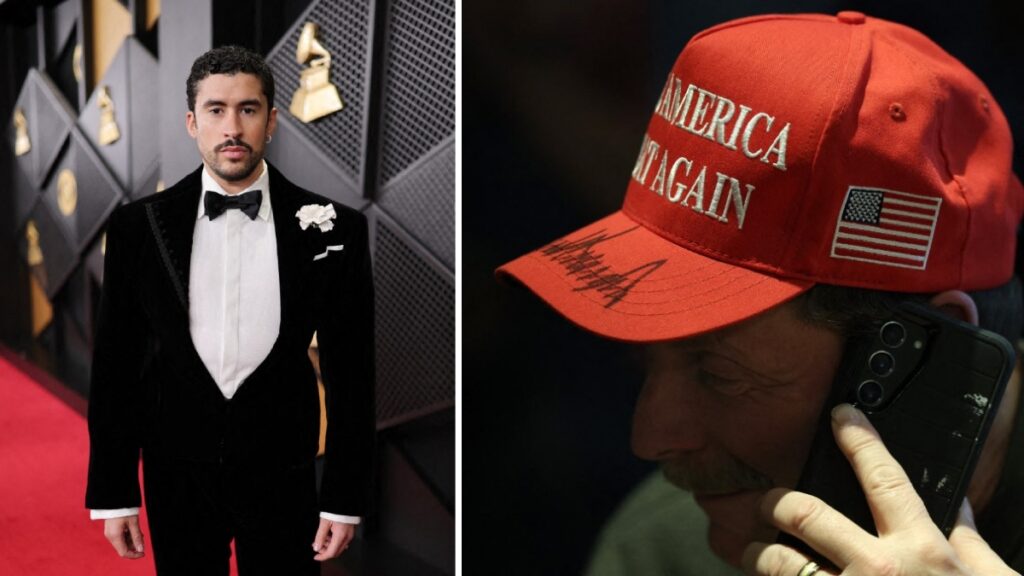 MAGA se ha mostrado en contra de la participación de Bad Bunny en el Suberbowl. Fotos: AFP