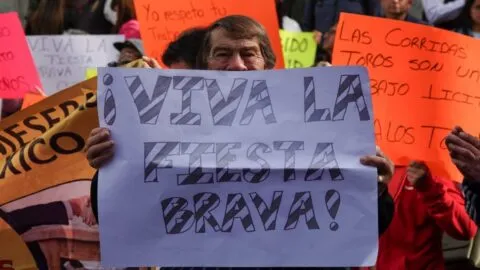 La Peña Taurina Cielo Tlaxcalteca encabeza las movilizaciones en CDMX este 5 de febrero