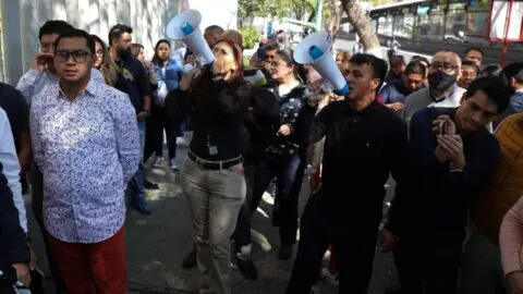 Trabajadores del Poder Judicial encabezan las movilizaciones en CDMX este 13 enero