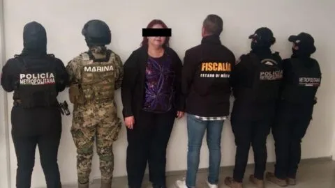 Detienen a Iris “N”, objetivo prioritario por extorsión, en Edomex