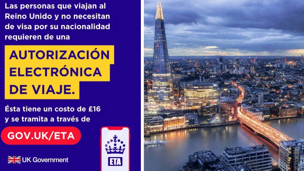 Eta permiso de viaje para Reino Unido