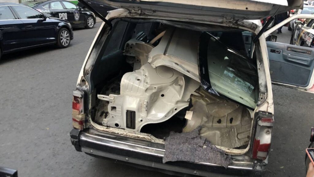 Robo de autopartes en CDMX.
