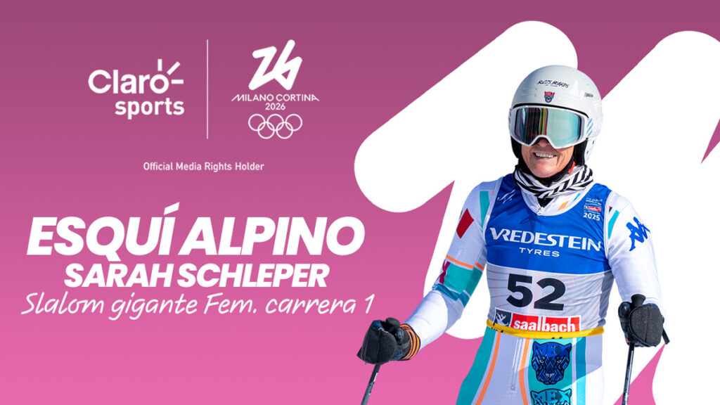 Sarah Schleper en vivo: esquí alpino slalom gigante femenil, carrera 1 en Milano Cortina 2026