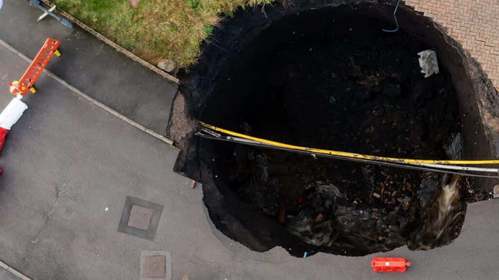 Socavón en Shanghái