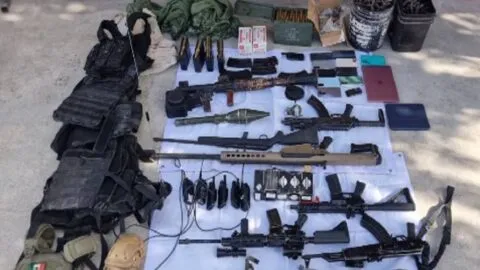 Caen “Lexus” y 8 más en Tamaulipas; aseguran lanzacohetes y fusil .50