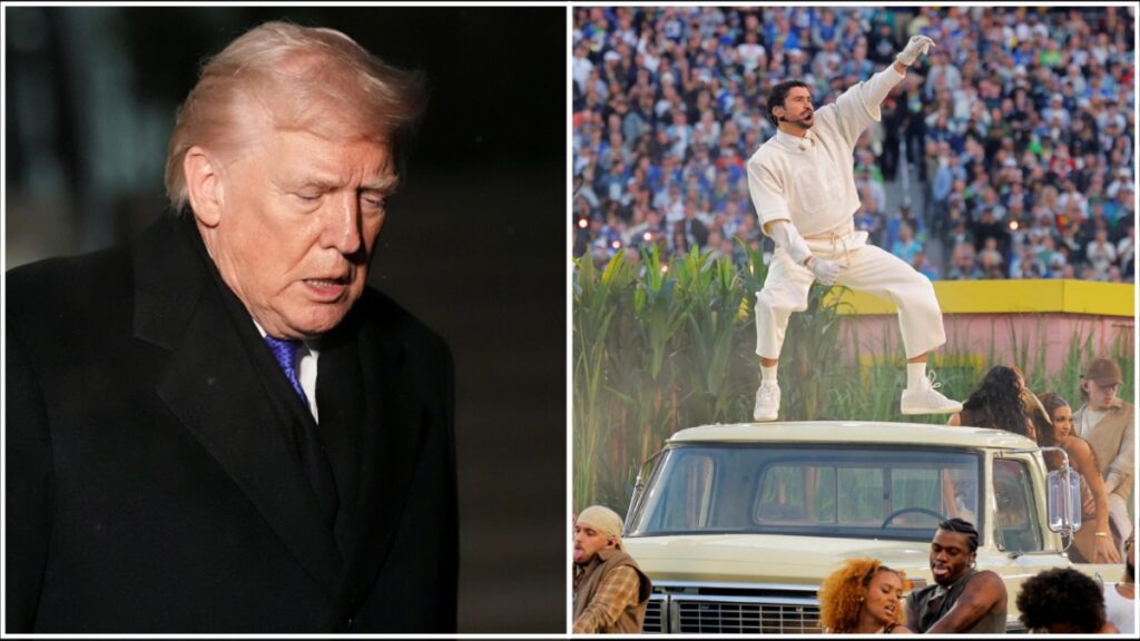Una afrenta a la grandeza de Estados Unidos: Trump critica actuación de Bad Bunny en medio tiempo del Super Bowl