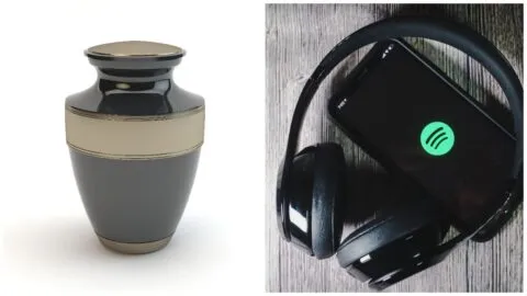 Spotify presenta la primera urna con streaming musical del mundo: así es la “Eternal Playlist Urn”
