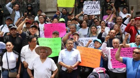 Choferes de transporte público encabezan protestas en CDMX este 10 de marzo