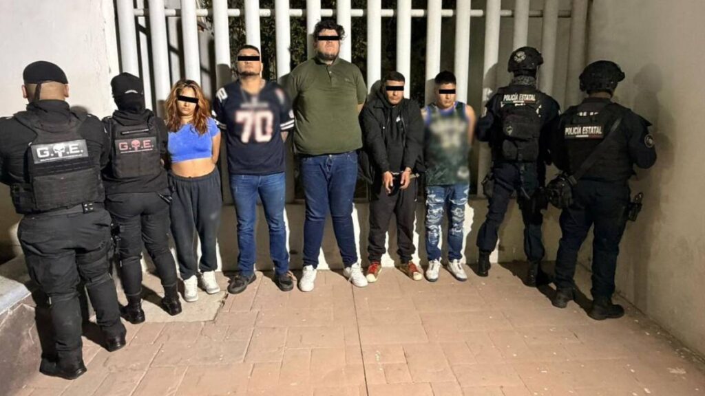Presuntos integrantes de una célula del CJNG.