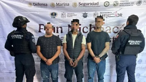 Capturan en Uruapan a cinco supuestos miembros del Cártel Jalisco Nueva Generación