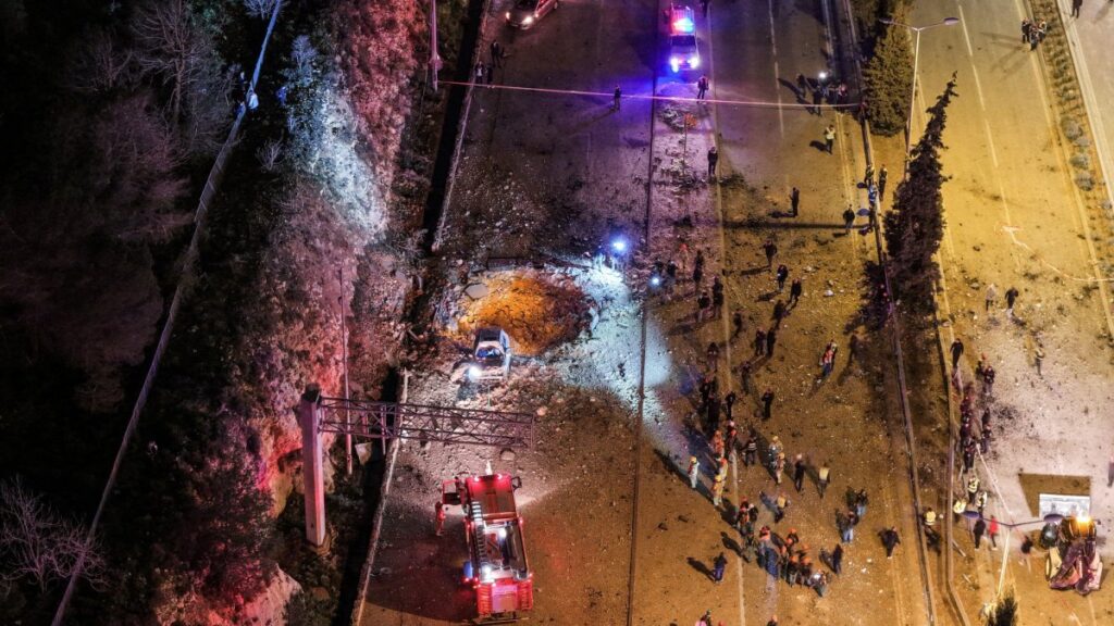 Impacto en Jerusalén de misil lanzado desde Irán