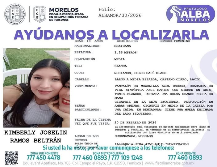 El caso de Kimberly Joselyn Ramos en Morelos