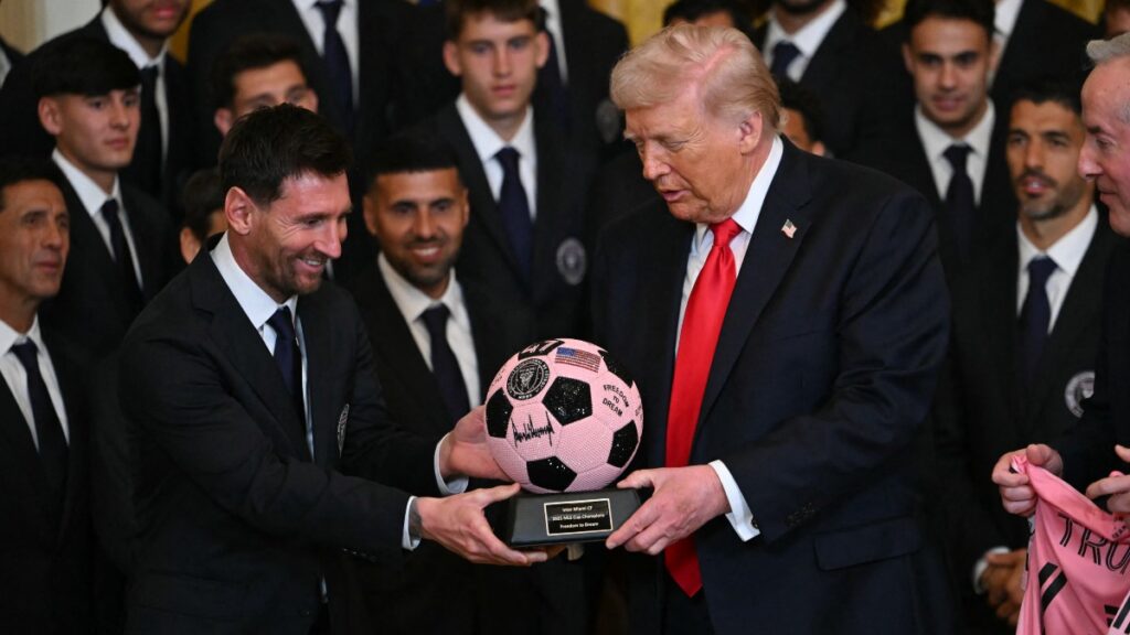 Messi y el Inter Miami visitan la Casa Blanca; Trump asegura que es mejor que Pelé