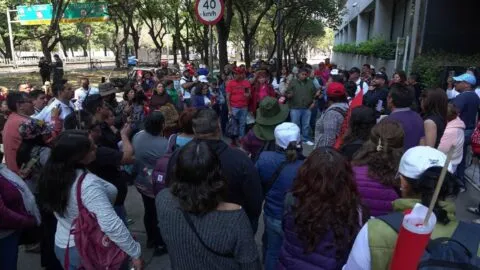 Sindicatos encabezan las movilizaciones en CDMX este 5 de marzo