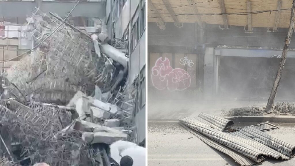 Videos: así fue el derrumbe en San Antonio Abad, CDMX. Foto: Uno Tv