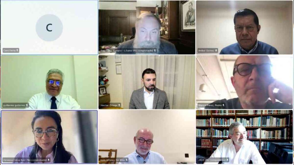 Canciller Juan Ramón de la Fuente se reúne con los representantes de México en Medio Oriente