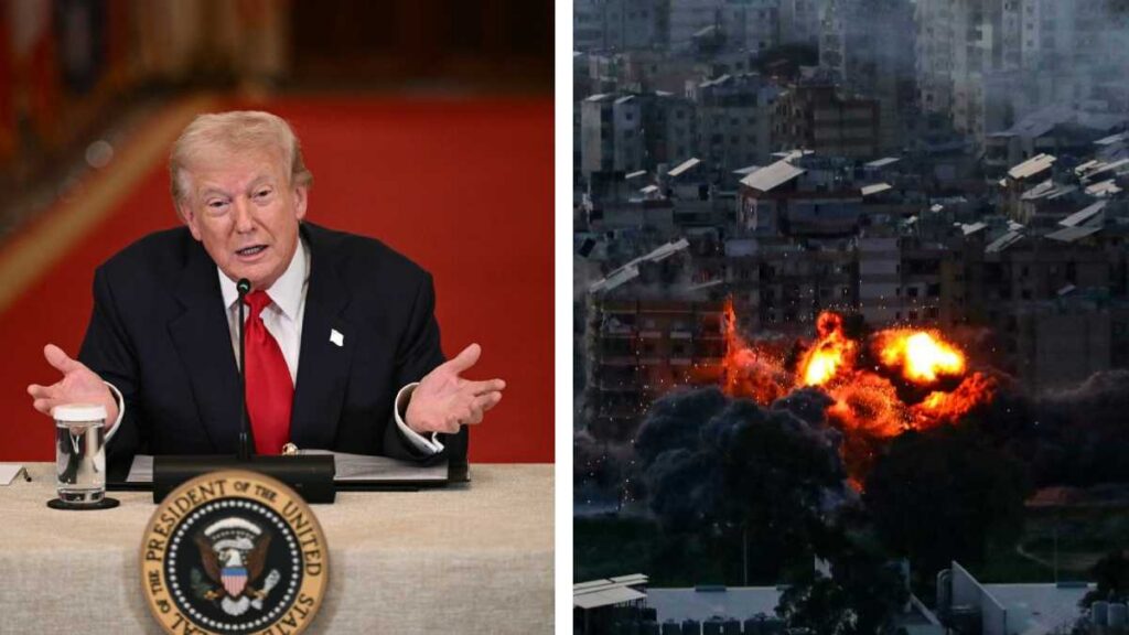 Trump condiciona fin de la guerra a rendición de Irán