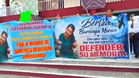 Marchan en Poza Rica por muerte de Bertha; denuncian que fue confundida en un operativo de la México-Tuxpan