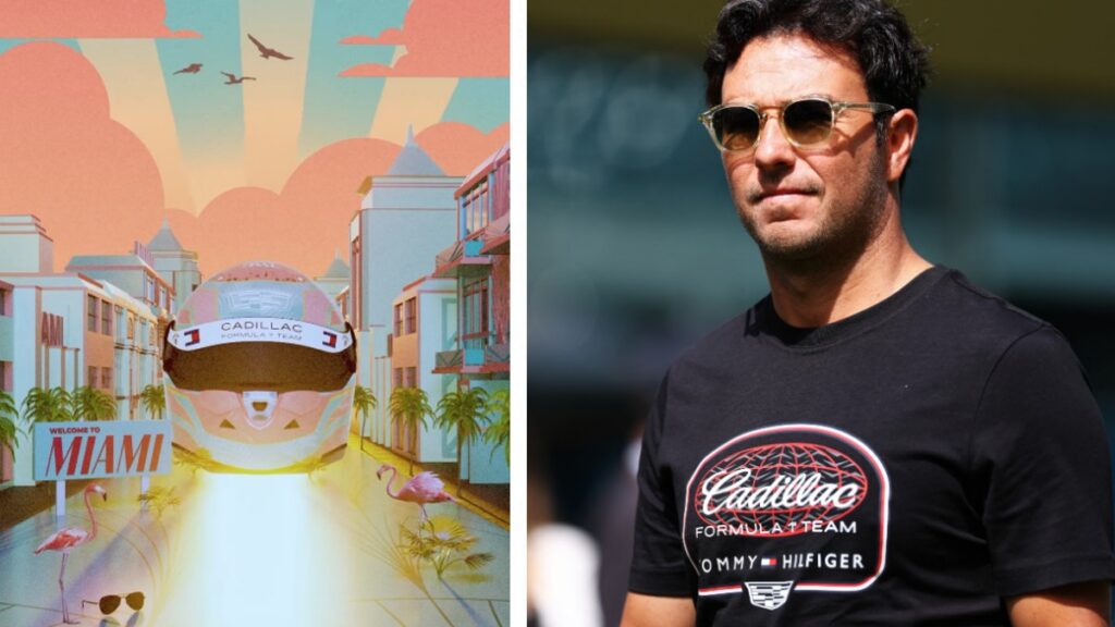 El casco especial que usará “Checo” Pérez en el Gran Premio de Miami roba reflectores: “Llegando con todo el calor”