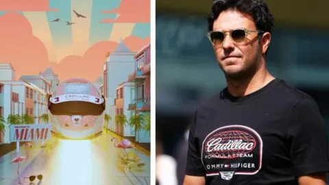 El casco especial que usará Checo Pérez en el Gran Premio de Miami roba reflectores: “Llegando con todo el calor”