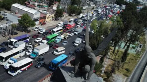 Caos en la México-Pachuca por bloqueo intermitente hacia CDMX