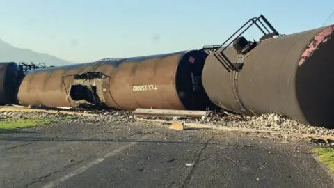 Tren con residuos peligrosos se descarrila en Tlaxcala sin riesgo para la población