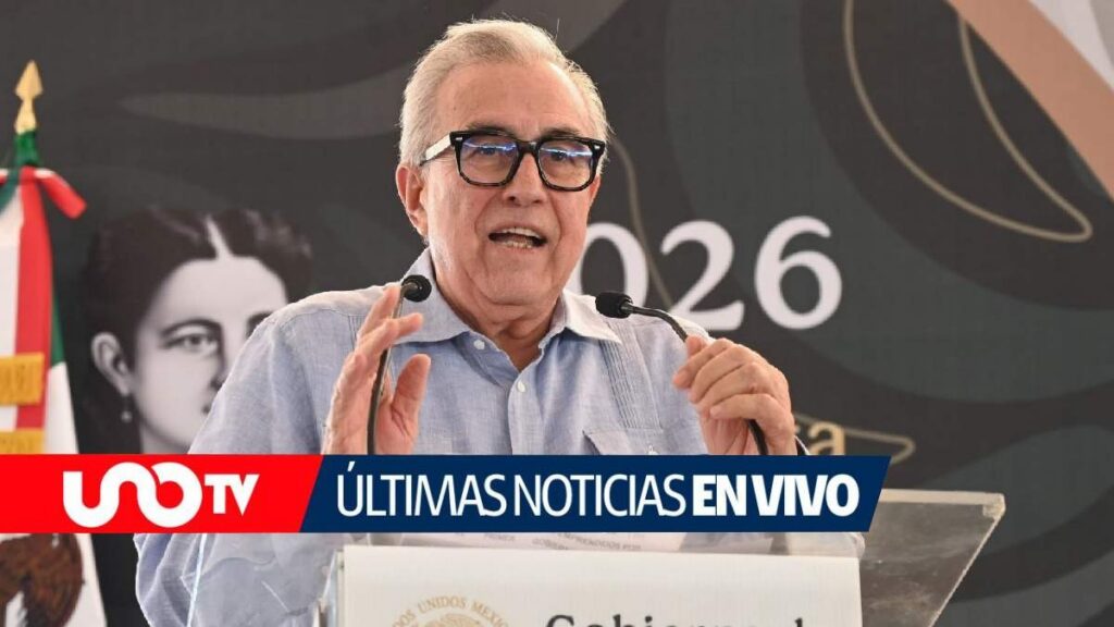 Rubén Rocha Moya, gobernador de Sinaloa, acusado por EE. UU. de narcotráfico.