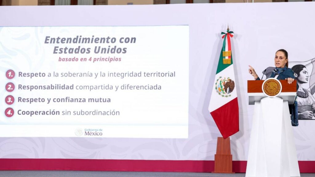 La presidenta Claudia Sheinbaum responde con encuestas ante polémica con EU