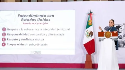 Sheinbaum rechaza crisis entre México y Estados Unidos