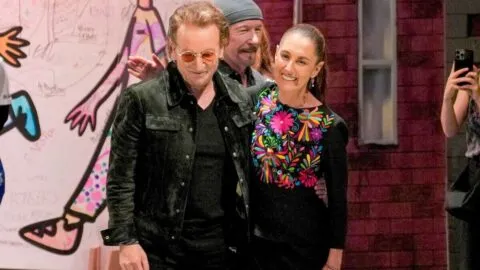 Claudia Sheinbaum habla de su encuentro con U2 en CDMX... ¿habrá concierto gratis en el Zócalo?