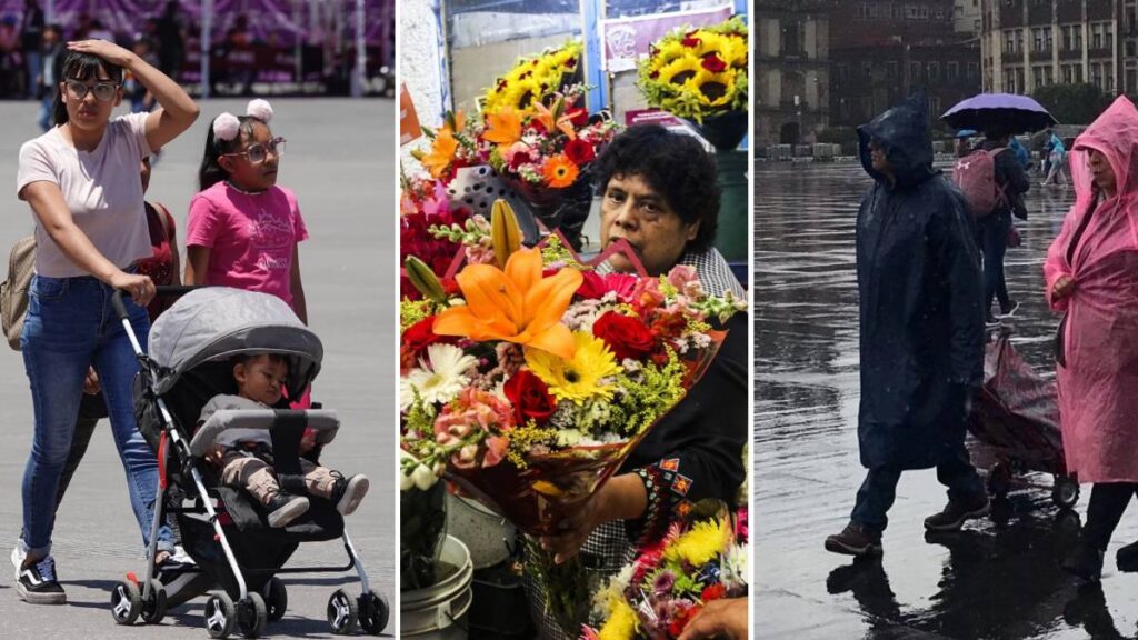 El Día de las Madres tendrá lluvias intensas en varios estados y temperaturas de hasta 45 grados en México.