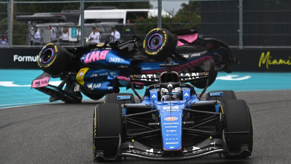 De rebase a desastre: el impresionante choque de Pierre Gasly que sacudió el GP de Miami