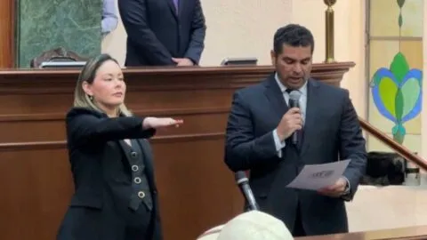 Yeraldine Bonilla asume gubernatura interina en Sinaloa, tras licencia a Rocha Moya