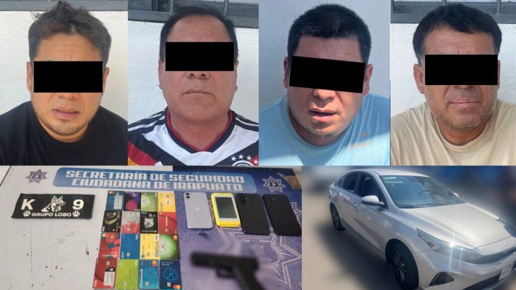 Detienen a banda peruana que asaltaba cuentahabientes.