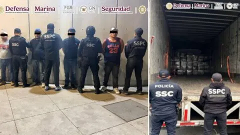 Caen 4 con 1.2 toneladas de droga en cajas de huevo en la CDMX