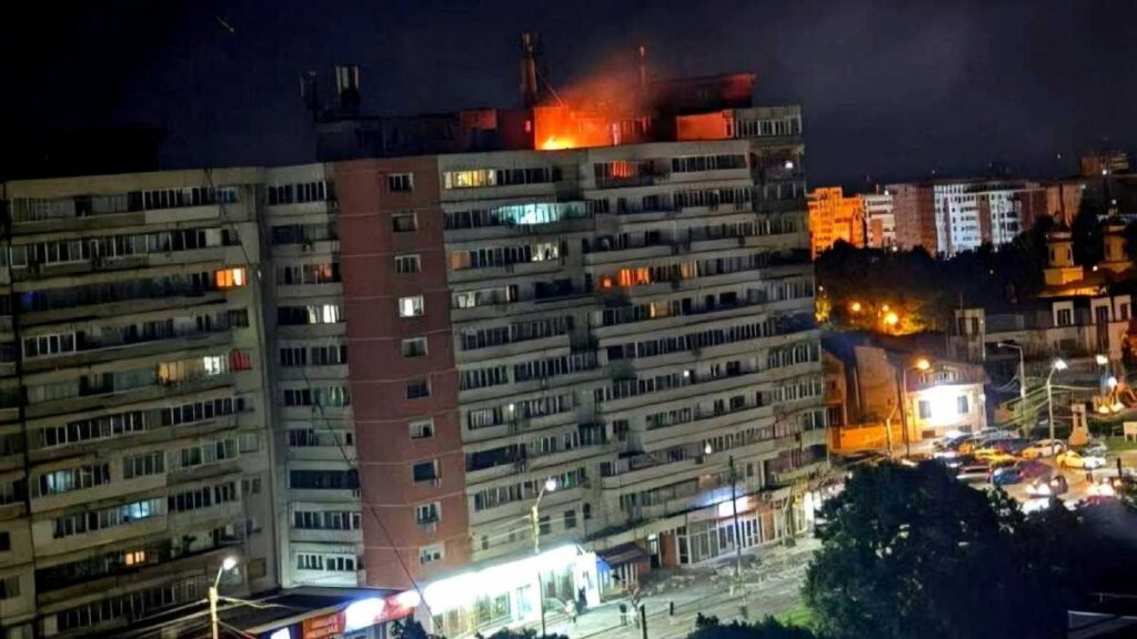 Dron ruso impacta edificio en Rumania y desata alerta en la OTAN