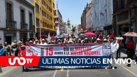 Marcha de la CNTE en VIVO: maestros rechazan incremento salarial del 9%