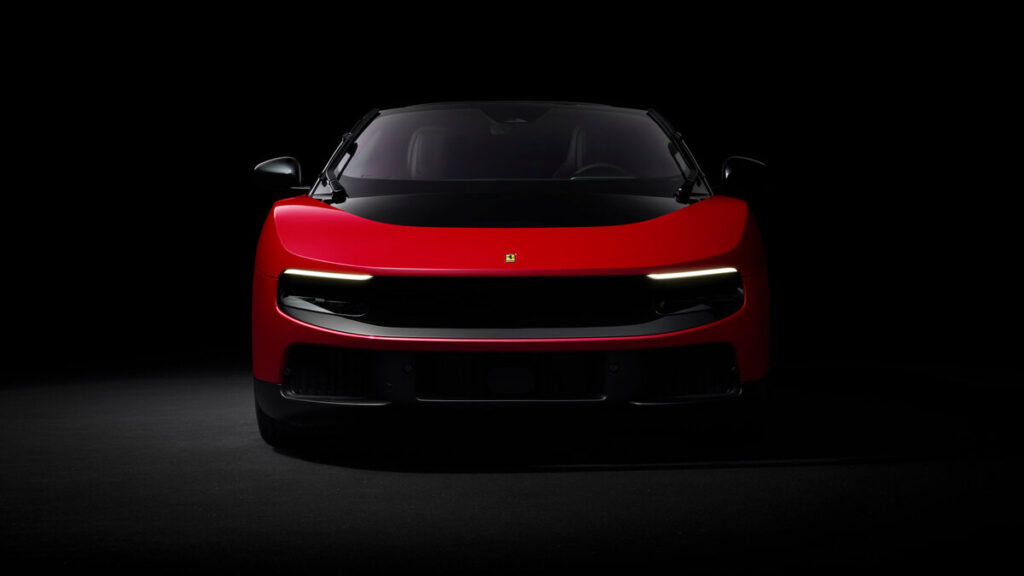 Así se ve la parte frontal del Ferrari Luce eléctrico