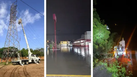 Tormentas provocan apagones en Hidalgo, Veracruz, Tamaulipas y San Luis Potosí, CFE restablece servicio