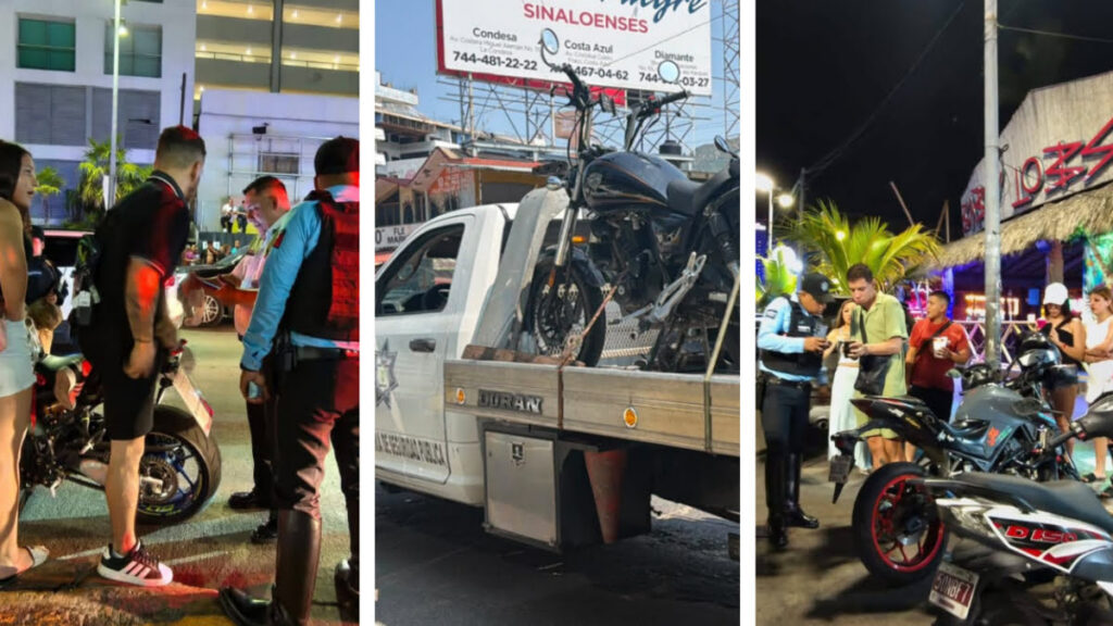 Han infraccionado a conductores de motos en Acapulco.