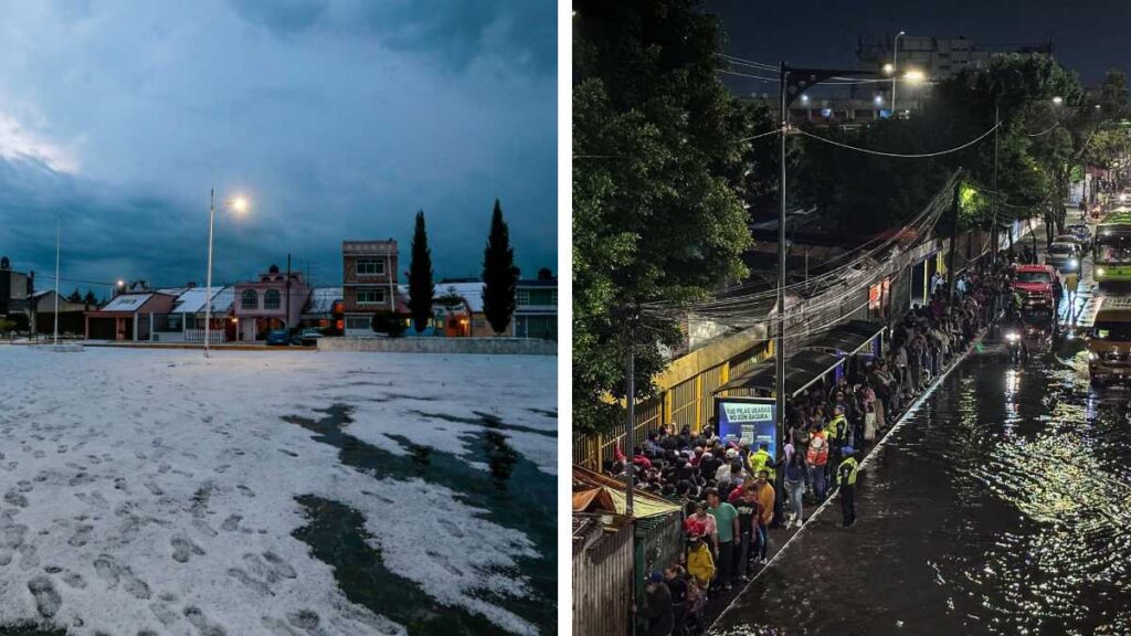 Granizada y lluvias afectan 5 estados este martes