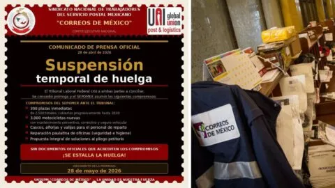 Trabajadores postales dan tregua: posponen huelga en Correos de México