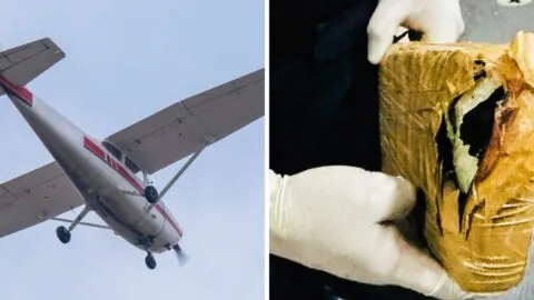 Ejército decomisa avioneta con más de media tonelada de cocaína en Tabasco