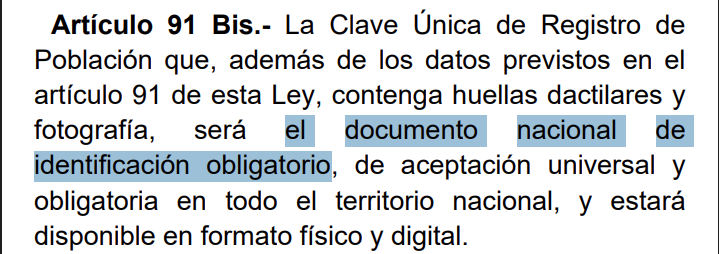 Foto: Ley General de Población
