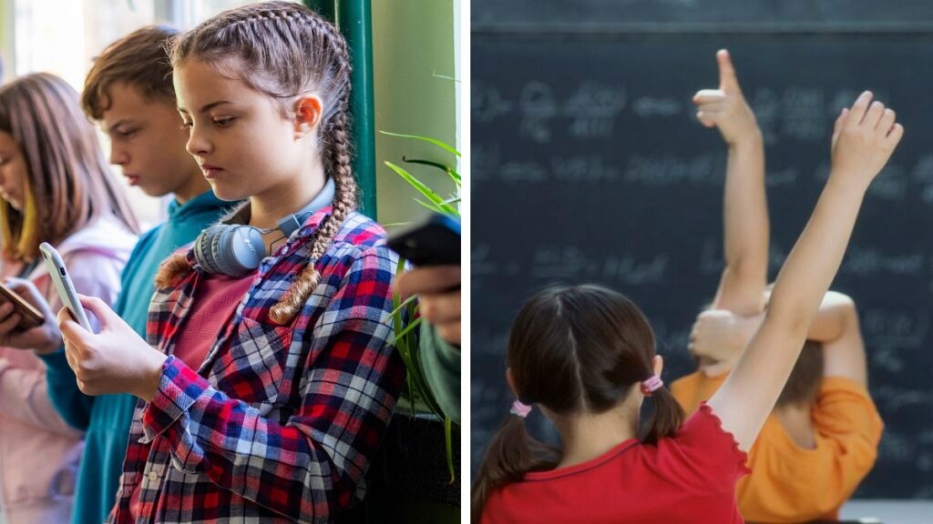 Adiós al celular en aulas de primaria y secundaria en CDMX. Foto: Getty
