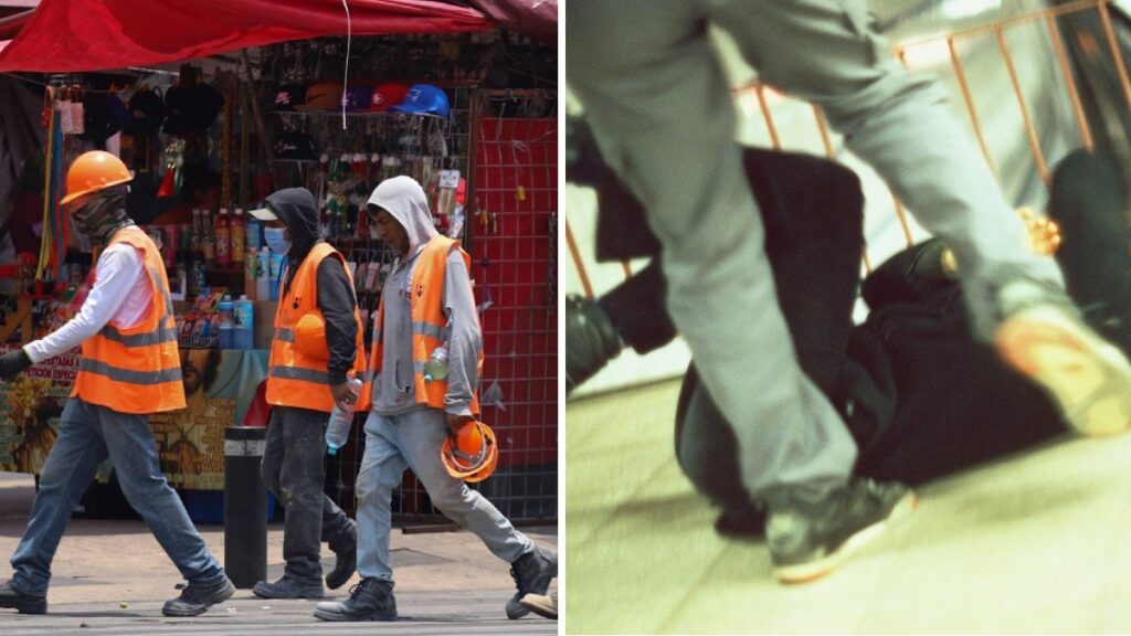 Conflicto entre obreros en obras del Metro CDMX Foto: Getty/Cuartoscuro
