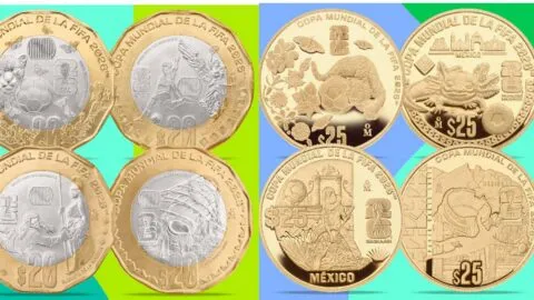 Banxico lanza monedas del Mundial 2026; 4 servirán para pagar; así son nuevos diseños