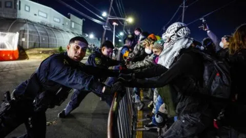 Toque de queda por protestas migratorias en Nueva Jersey