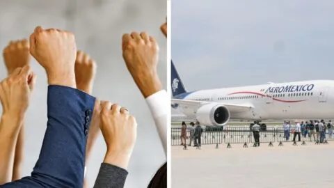 Sobrecargos de Aeroméxico amenazan con huelga el 1 de junio; ASSA detalla medidas