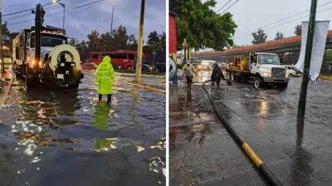 Fuertes lluvias afectan ya varias alcaldías de la CDMX